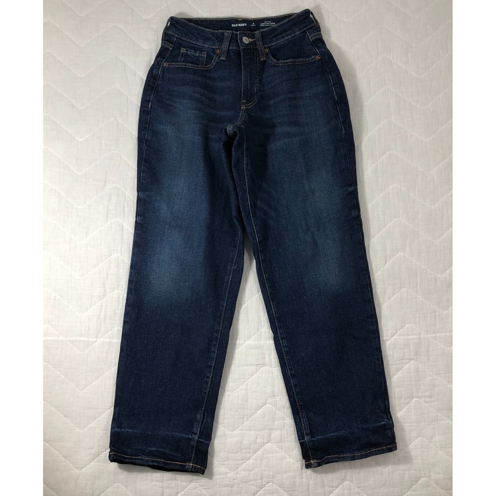 Old Navy Jeans Women's 2 Petite Denim Blue Curvy O.G. Loose High Rise‎ Sheldon